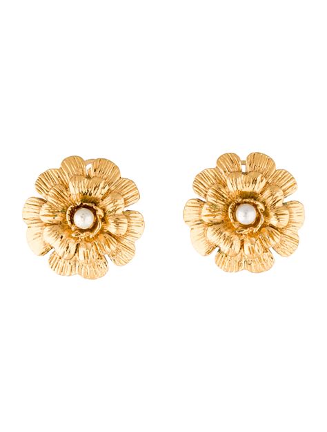 chanel inspired camellia ring|chanel camellia flower earrings.